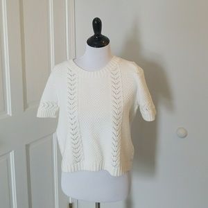 MINKPINK Cropped Crochet Sweater